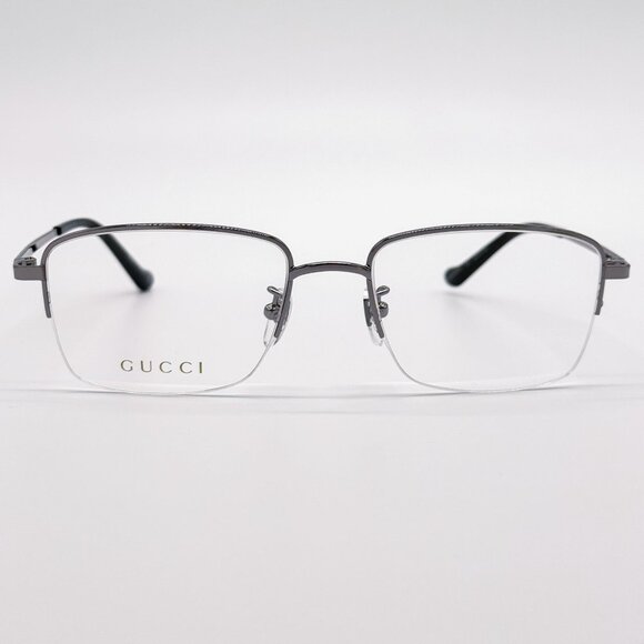 NEW GG0863OA 003 GUCCI SILVER MEN EYEGLASSES GUCCI - Picture 3 of 11